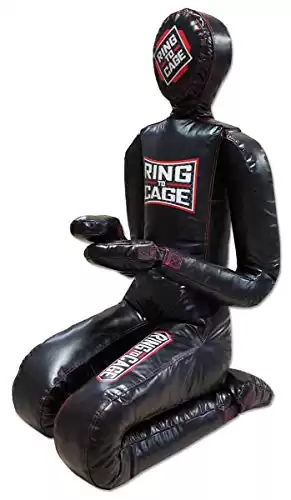 Youth or Adult Deluxe MMA Grappling Jiu Jitsu Ground & Pound Dummy 3.0 (Adult-Black)