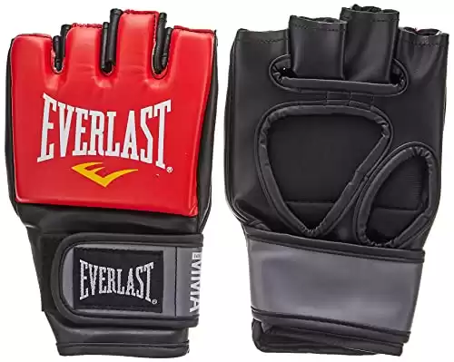 Everlast Pro Style MMA Grappling Gloves, Large/Xtra Large, (Red)