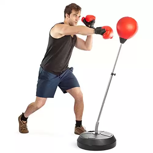 Reflex Punching Bag with Stand - Height Adjustable