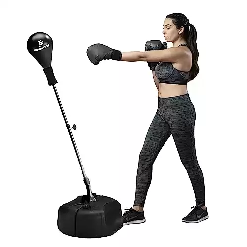 Punching Bag with Stand, Boxing Bag for Teens & Adults - Height Adjustable - Speed Bag for Training, Boxing Equipment, Stress Relief & Fitness